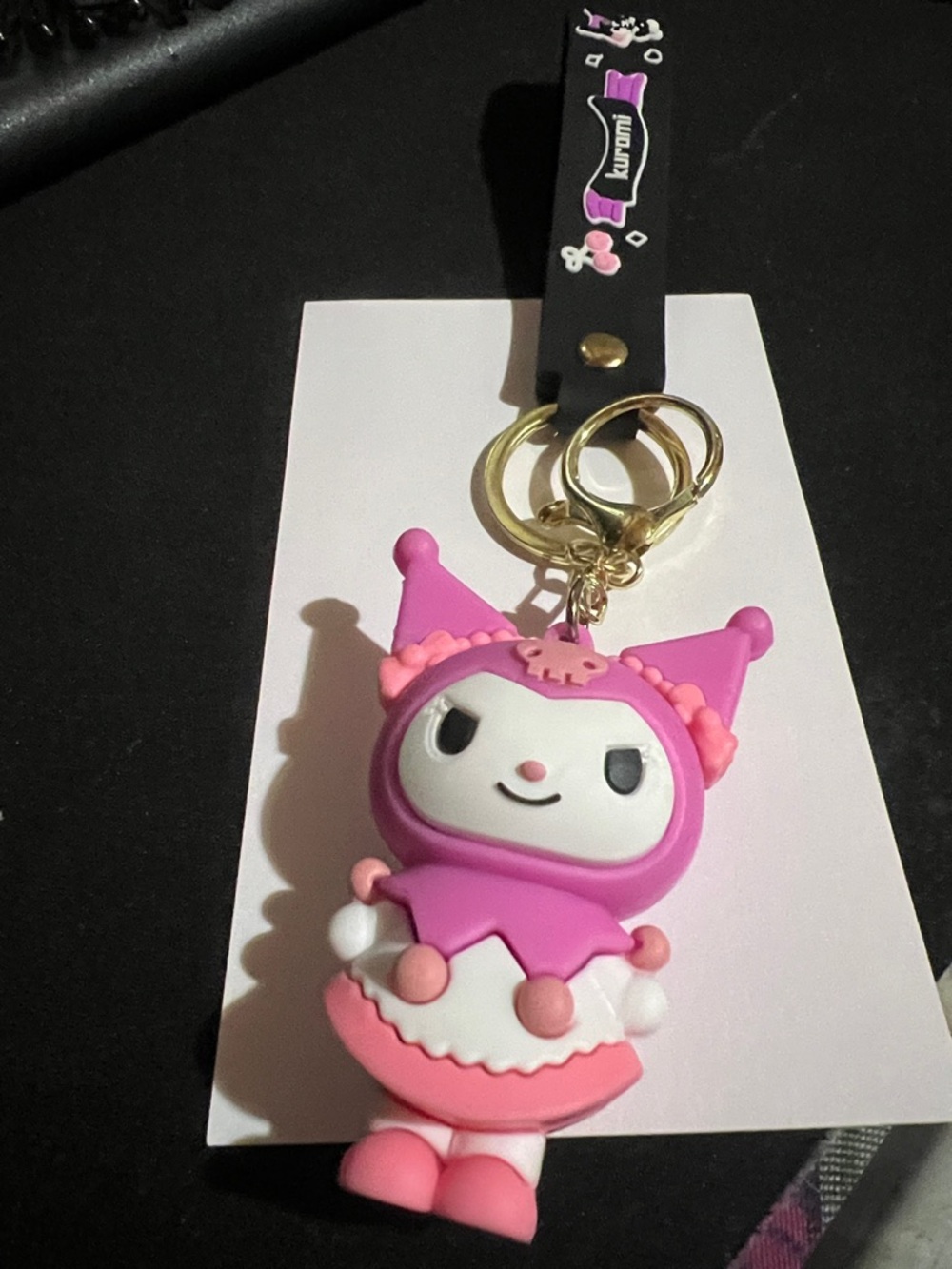 Kuromi Pink Character Keychain